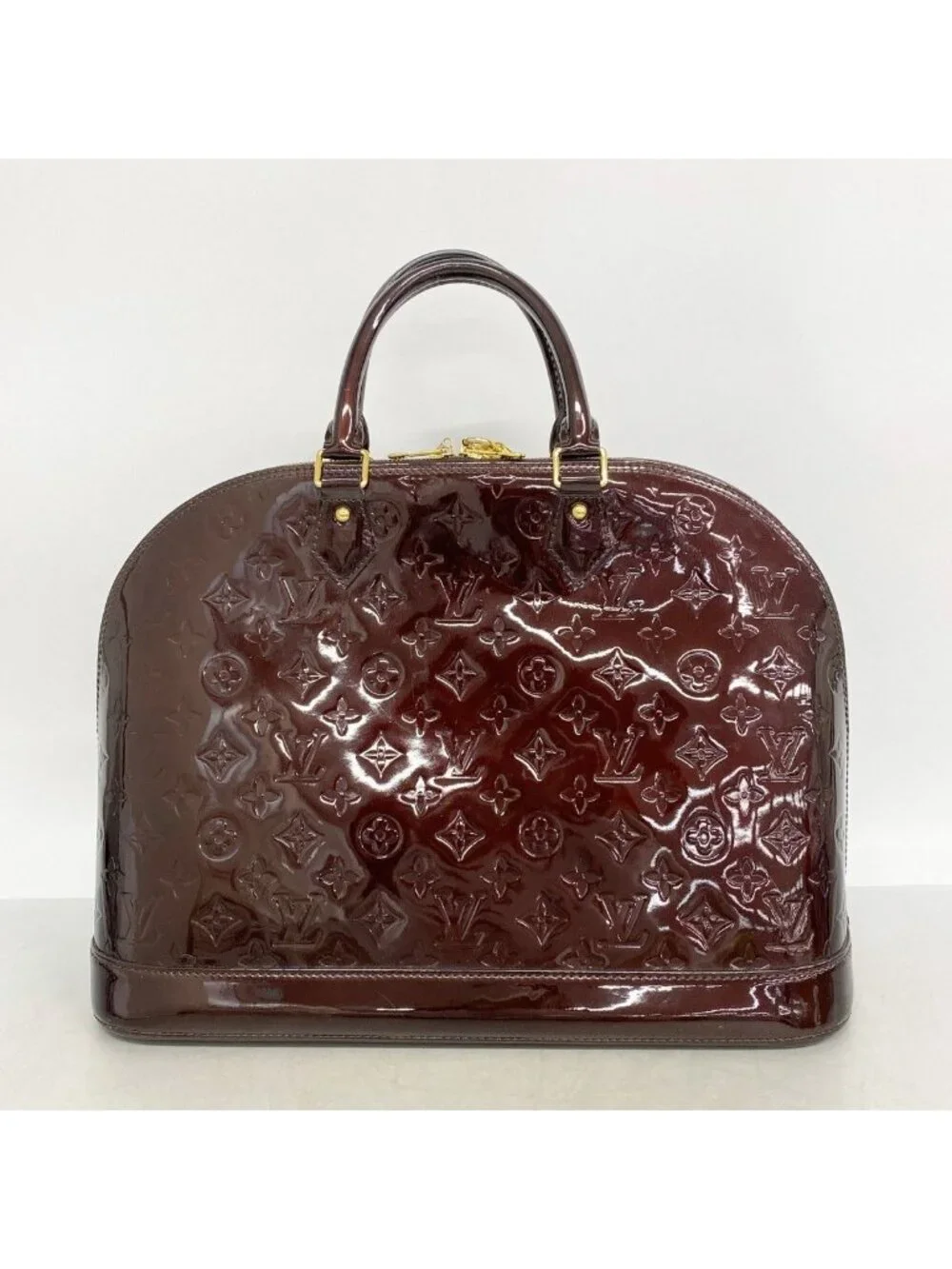 Louis Vuitton Handbag Vernis Alma GM Amaranto